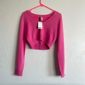Hot pink, small cardigan, H&M, Brand new with tag